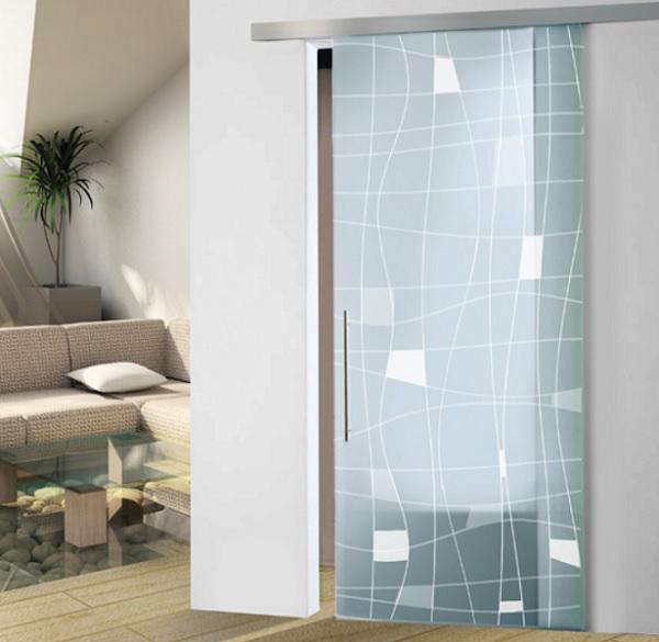 Sliding Door SISO-110CW,2000mm,AL,Ceiling/Wall, W/Self-Close