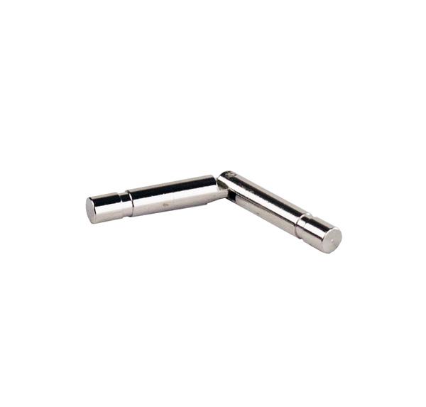 Mini Brass Cylinder Hinge, Nickel Plated, ø 3,5 x 38mm