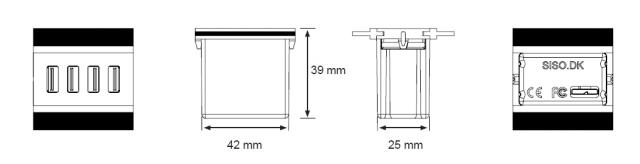 Drawing1 USB 3,0 Plug-In Hub, F/Cable Grommet